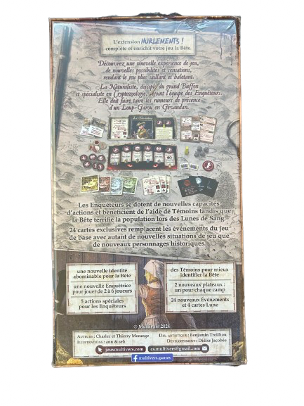 extension du jeu de société (La bête ) face arrière