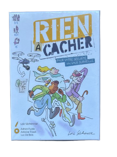 Jeu de société rien a cacher face avant