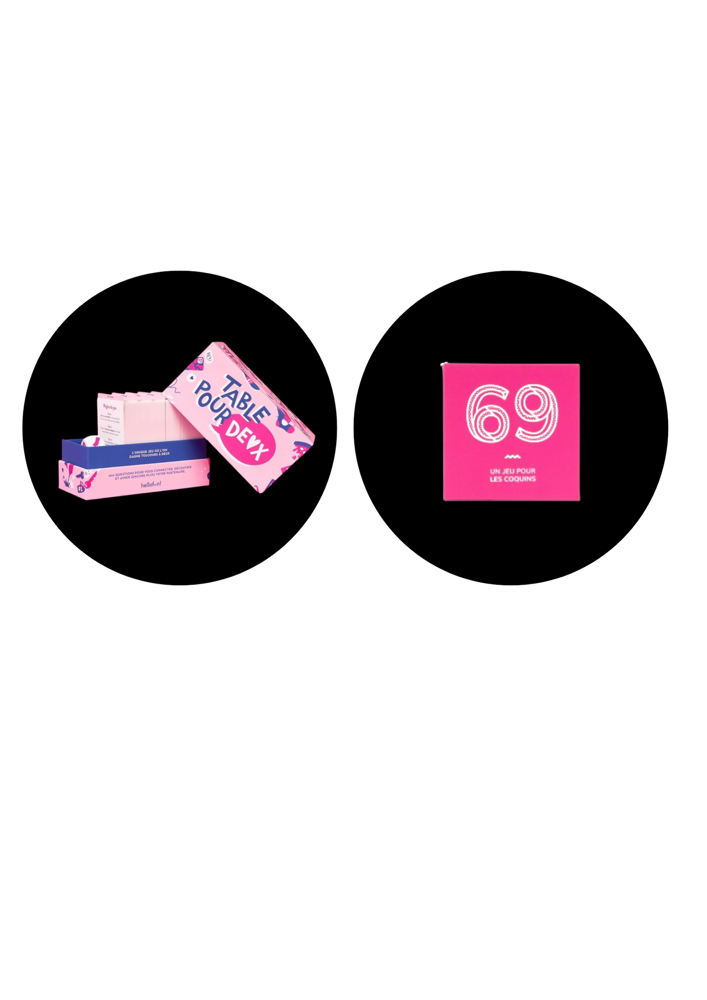 Pack couple – Jeux Table pour Deux & 69 pour soirées à deux