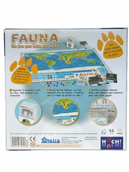 Dos boite jeu de société Fauna plateau
