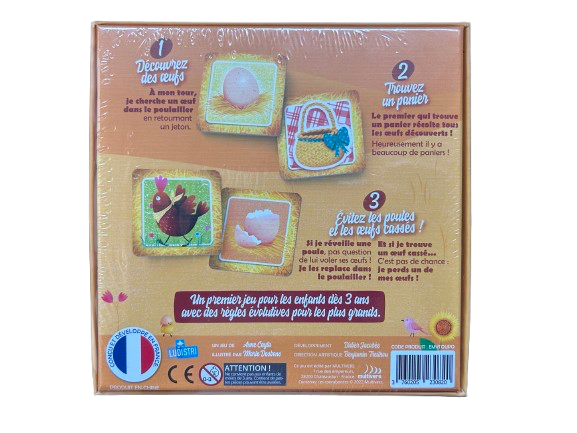 Jeu de société (Tous au poulailler ) face arrière