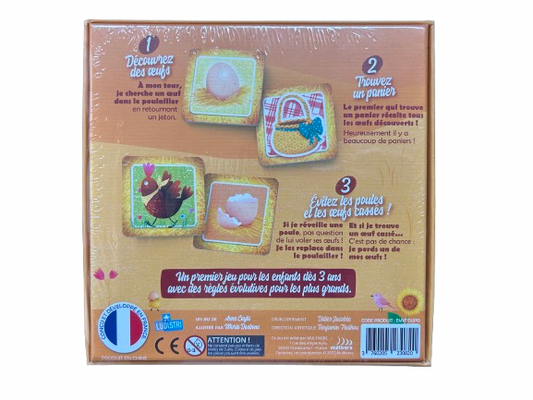 Jeu de société (Tous au poulailler ) face arrière